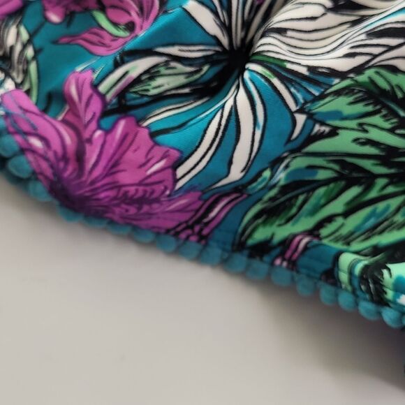 NEW 24 MO JESSICA SIMPSON 2 PIECE tropical pure black green pom swimsuit NWT - Picture 10 of 11